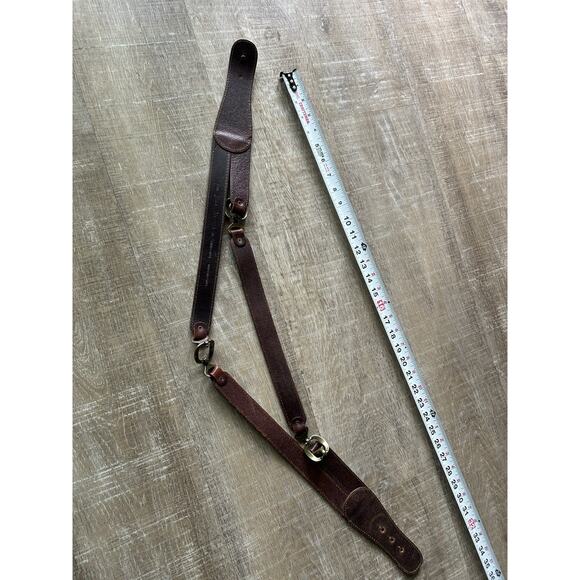 Vintage Gina Firenze XL Genuine Leather Horsebit Belt Brown Equestrian main image 8
